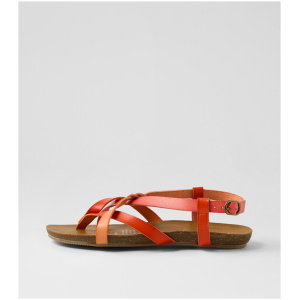 I Love Billy Ginnie Il Orange Peach Smooth Orange Peach Sandals Womens Shoes Casual Sandals Flat Sandals