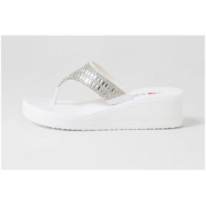 I Love Billy Golter Il White Multi White Sandals Womens Shoes Casual Heeled Sandals