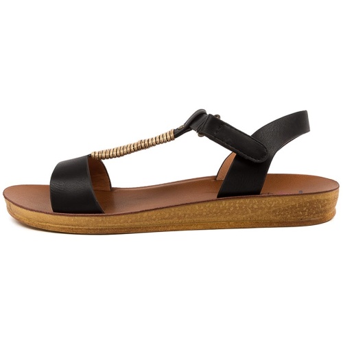 I Love Billy Koysie Il Black Mix Black Sandals Womens Shoes Casual Sandals Flat Sandals