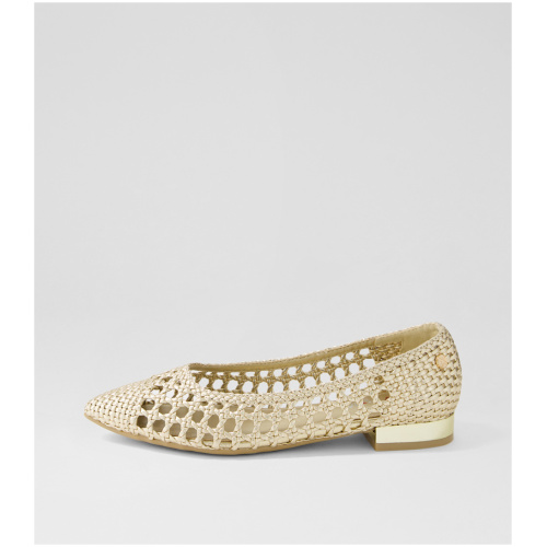 I Love Billy Loron Il Pale Gold Weave Pale Gold Shoes Womens Shoes Dress Casual Flat Shoes