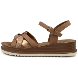 I Love Billy Ralph Il Cafe Multi Smooth Cafe Sandals Womens Shoes Casual Sandals Flat Sandals