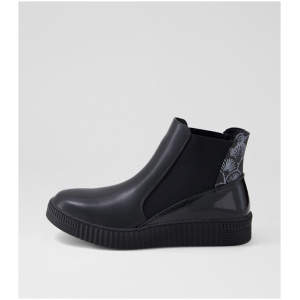 I Love Billy Whinker Il Black Multi Black Boots Womens Shoes Ankle Boots