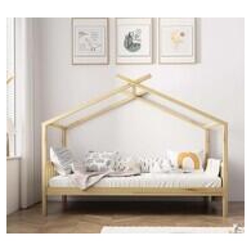 Iggy House Single Kids Bed Neutral