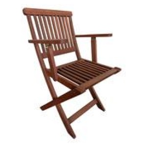 Islano Outdoor Folding Dining Chair Brown