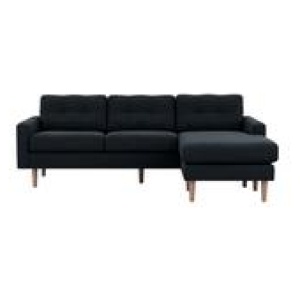 Jazz 3 Seater Chaise Sofa Blue