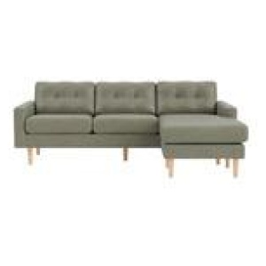Jazz 3 Seater Chaise Sofa Brown