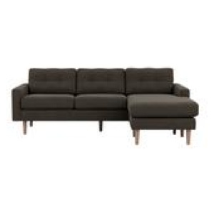 Jazz 3 Seater Chaise Sofa Grey