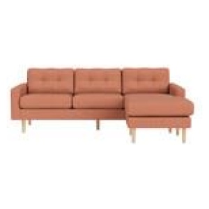 Jazz 3 Seater Chaise Sofa Linden Rose
