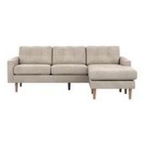 Jazz 3 Seater Chaise Sofa Neutral