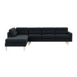 Jazz 6 Seater Modular Sofa With Left Chaise Blue 5 Seater