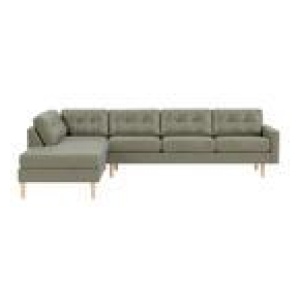 Jazz 6 Seater Modular Sofa With Left Chaise Brown 5 Seater