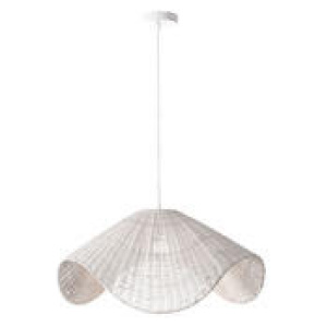 Jera Rattan Pendant Light White