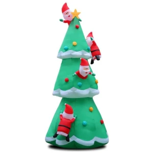 Jingle Jollys 5M Christmas Inflatable Santa on Christmas Tree Xmas Decor LED