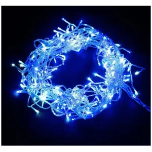 Jingle Jollys 800 LED Christmas Icicle Lights White and Blue