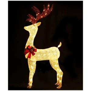 Jingle Jollys Christmas Lights Motif LED Rope Reindeer Waterproof Outdoor