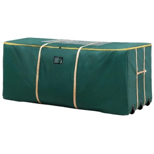 Jingle Jollys Christmas Tree Storage Bag Up to 10ft Visible Handle Wheels Green