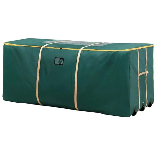 Jingle Jollys Christmas Tree Storage Bag Up to 10ft Visible Handle Wheels Green