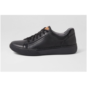 Josef Seibel Claire 01 Js Black Black Leather Black Black Sneakers Womens Shoes Casual Casual Sneakers
