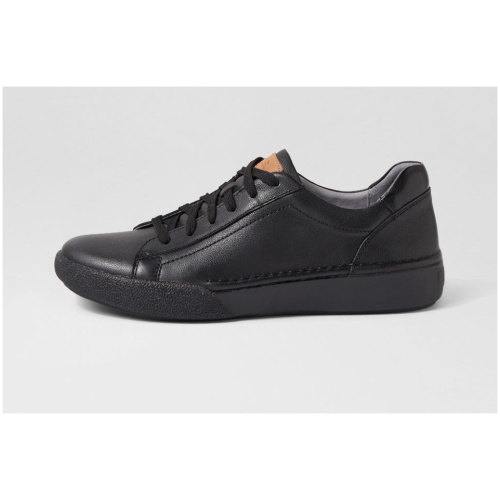 Josef Seibel Claire 01 Js Black Black Leather Black Black Sneakers Womens Shoes Casual Casual Sneakers