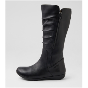Josef Seibel Naly 26 Js Schwarz Leather Schwarz Boots Womens Shoes Casual Long Boots