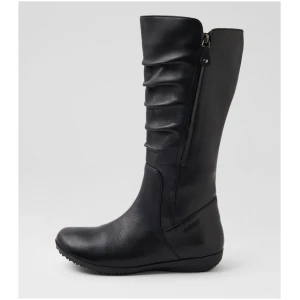 Josef Seibel Naly 26 Js Schwarz Leather Schwarz Boots Womens Shoes Casual Long Boots