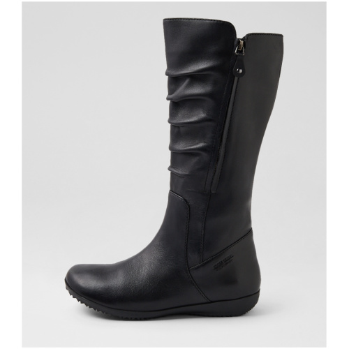Josef Seibel Naly 26 Js Schwarz Leather Schwarz Boots Womens Shoes Casual Long Boots