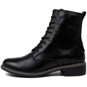 Josef Seibel Selena 06 Black Leather Black Boots Womens Shoes Casual Ankle Boots