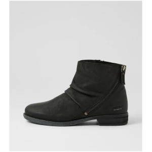 Josef Seibel Sienna 10 Js Schwarz Leather Schwarz Boots Womens Shoes Casual Ankle Boots