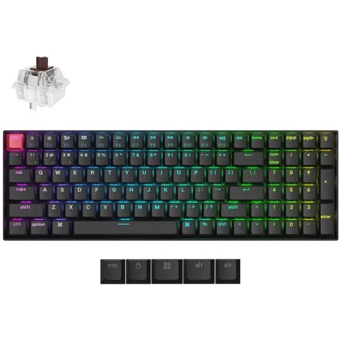 Keychron K4 V3 QMK RGB Wireless Aluminum Mechanical Keyboard - Super Brown Switch