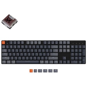 Keychron K5 SE Low-Profile Bluetooth Hot-Swappable RGB Backlit Mechanical Keyboard Optical Brown Switch Mac Windows K5SE-E3