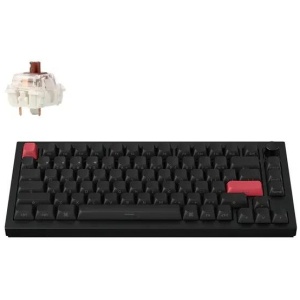 Keychron Q1 Max QMK/VIA Wireless Black Mechanical Keyboard - Brown Switch