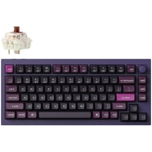 Keychron Q1 Max RGB Purple Wireless Mechanical Keyboard - Brown Switch