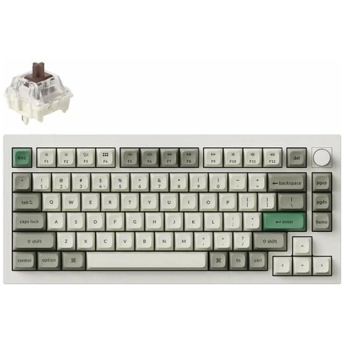 Keychron Q1 Max Wireless Knob/White/Gateron Brown Keyboard