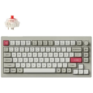 Keychron V1 Max QMK/VIA Wireless Custom Retro Mechanical Keyboard - Red Switch
