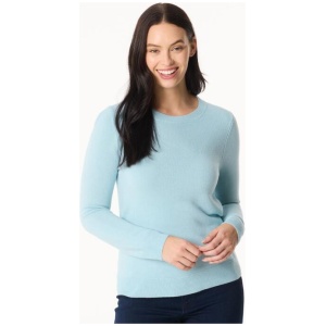 Khoko Collection Women's Soft Touch Pointelle Crew Jumper