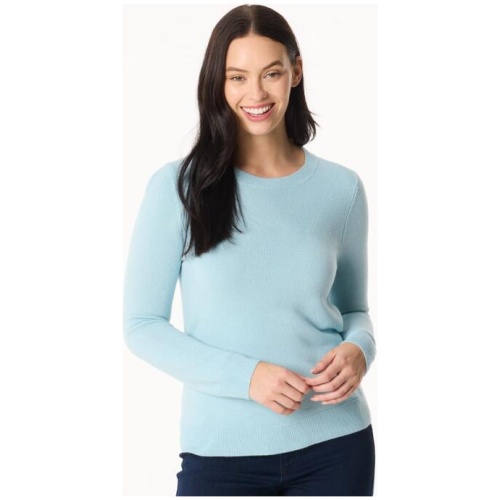 Khoko Collection Women's Soft Touch Pointelle Crew Jumper
