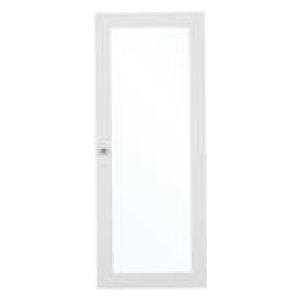 Kobi 106Cm Glass Bookshelf Door White