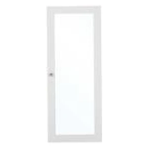 Kobi 106Cm Glass Bookshelf Door White