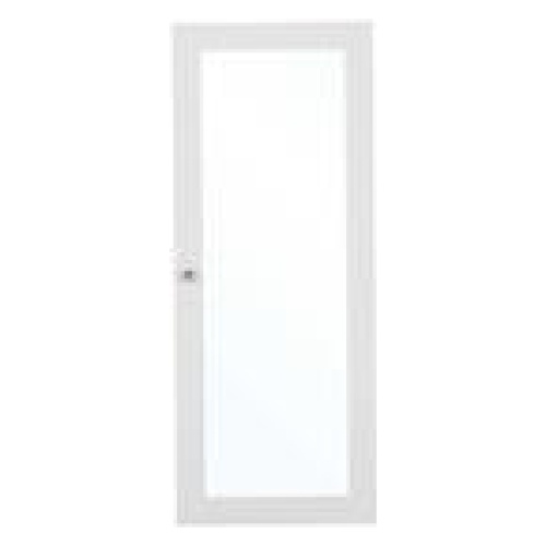 Kobi 106Cm Glass Bookshelf Door White