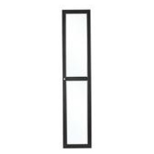 Kobi 194Cm Glass Bookshelf Door Black