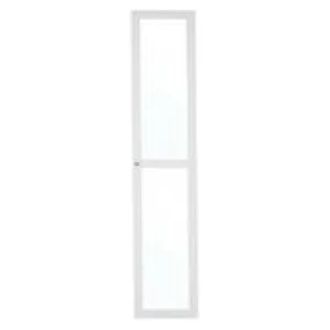 Kobi 194Cm Glass Bookshelf Door White