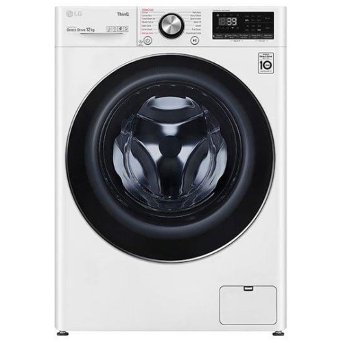 LG 12kg Front Load Washer - White