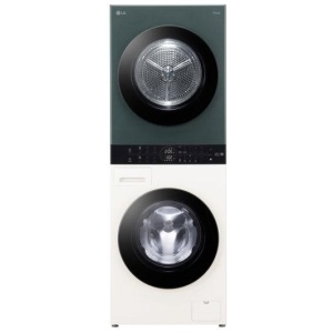 LG 12kg/9kg WashTower All-In-One Stacked Washer Dryer - White/Forest Green