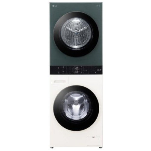 LG 12kg/9kg WashTower All-In-One Stacked Washer Dryer - White/Forest Green