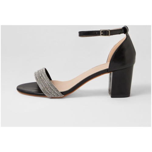 Laguna Quays Bello Lq Black Smooth Black Sandals Womens Shoes Dress Heeled Sandals