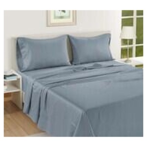 Lane King Blue Egyptian Cotton Sheet Set Blue