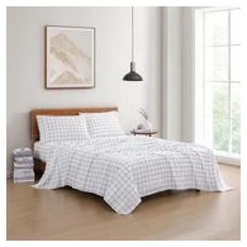 Lane King White & Sheet Set Grey