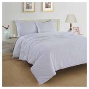 Lane Linen King Quilt Cover Set White