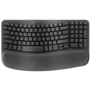 Logitech Wave Keys Wireless Ergonomic Keyboard - Graphite