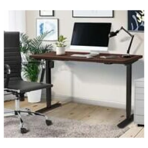 Lonsdale 150Cm Black & Electric Standing Desk Brown